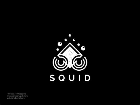 Lineart Squid Logo By Pobelens On Dribbble