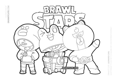 His super is a crazy cart spin that clobbers anyone around him. Coloring and Drawing: Brawl Stars Coloring Pages Sprout