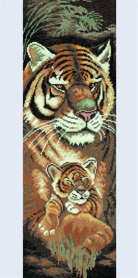 Tiger And Cub Maternal Instincts Evenweave Ct Lanarte Counted