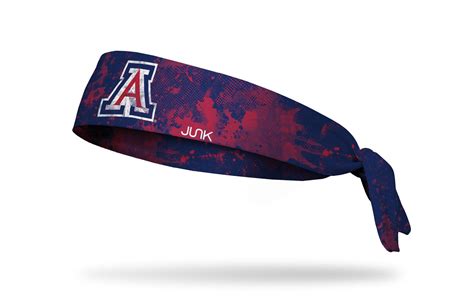 University Of Arizona Grunge Navy Tie Headband In 2021 Navy Tie Tie