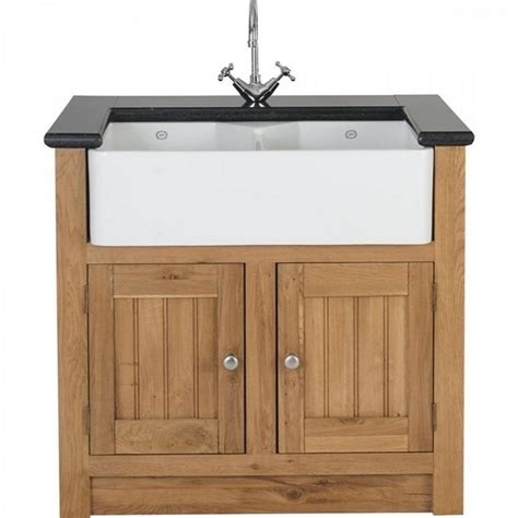 Unlike other kitchen sinks, this type of sink protrudes a little from the kitchen cabinets. Large Double Butler Sink