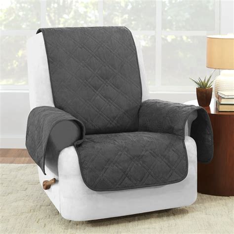 Surefit Waterproof Furniture Cover With Non Slip Back Gray Recliner