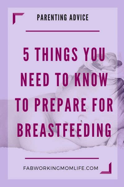 Breastfeeding 5 Things You Need To Know To Prepare Fab Working Mom Life
