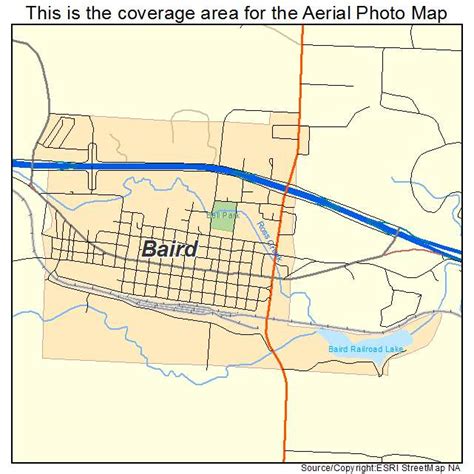 Aerial Photography Map Of Baird Tx Texas
