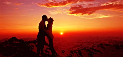 Romantic Couple Sunset Background, Romantic, Sunset, Lovers Background Image for Free Download
