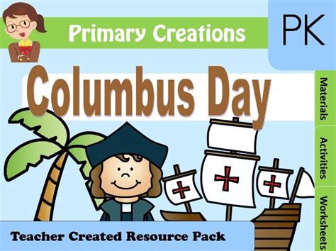 Christopher Columbus Prek Activities Pack Usa Edition Teaching