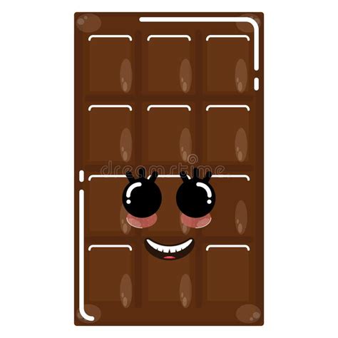 Barra De Chocolate Feliz Ilustración Del Vector Ilustración De Vector