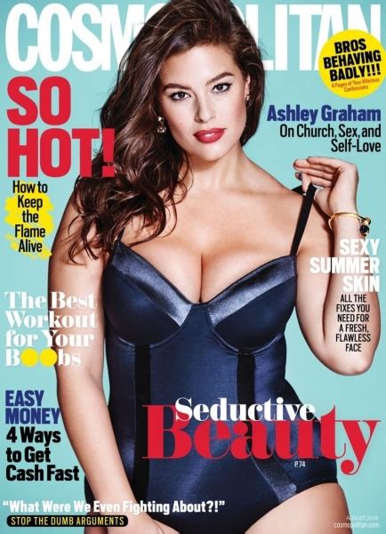 Ashley Graham Posing Seductive On The Cover Of Cosmopolitan Celebrity News