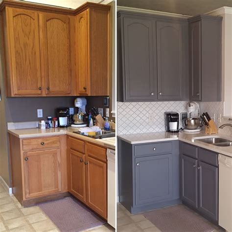 Painting Old Kitchen Cabinets Before After Pictures