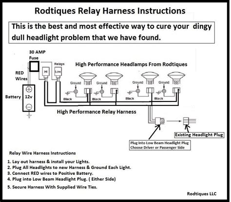 4 Headlight Relay Wiring Diagram For Your Needs