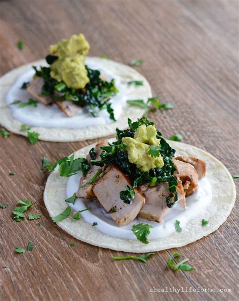 Tequila Lime Fish Tacos With Kale A Healthy Life For Me