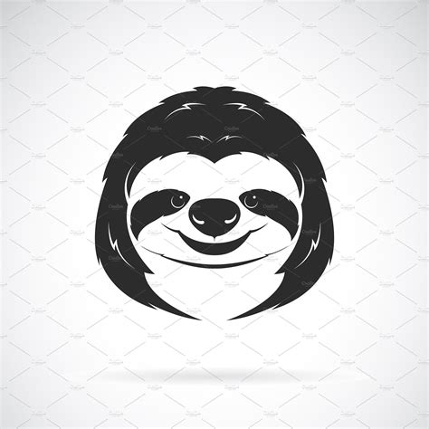 Vector Of A Sloth Head Designanimal Sloth Vector Vector Illustration