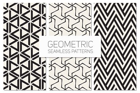 Geometric Seamless Patterns Set 5 Graphic Patterns ~ Creative Market