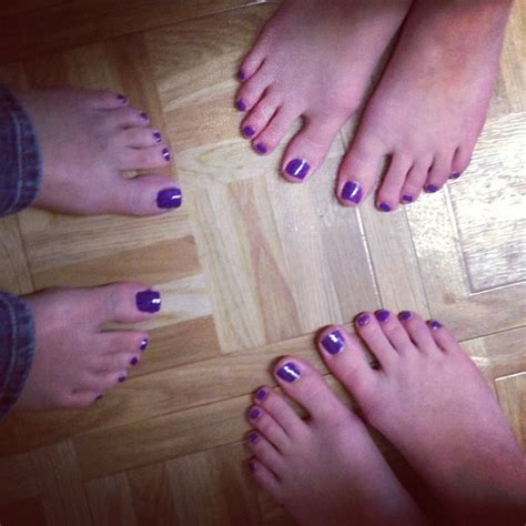 This Afternoon Girls And I Decided To Do Purple Pedicures Flickr