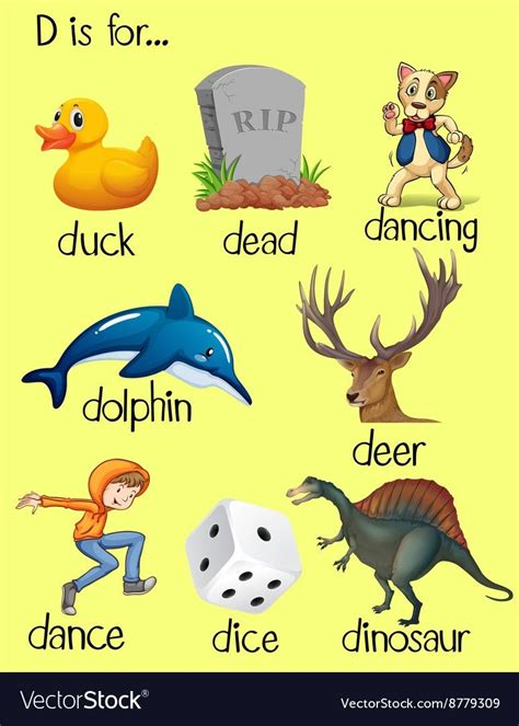 8 Alphabet Words Starting With D Dabblers 16 · Dabbling 19 · Dabchick 24 · Dabsters 12