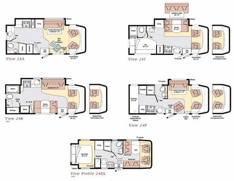 The floor plans are absolutely amazing, and the customer service reps are even better! Winnebago View class C motorhome floorplans | Rv floor ...