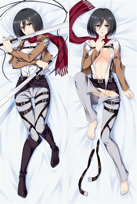 Jrz87 Mikasa Ackerman Attack On Titan For Xmas Birthday Anime Dakimakura Hugging Pillow Case 150