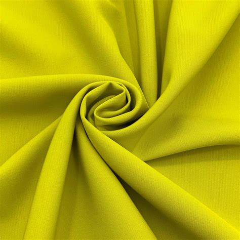 Italian Microfibre Crepe Rimini Chartreuse Fabric Collection