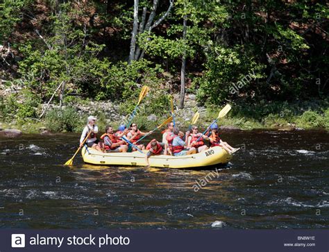 Whitewater Rafting The Hudson River At North Creek New York Stock Photo