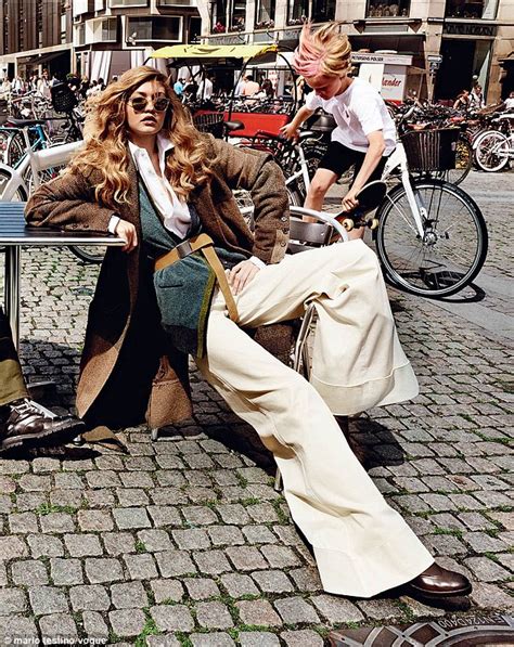 Gigi Hadid Rocks Menswear Inspired Looks For Vogue Photoshoot Daily
