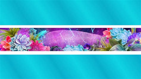 Tropical Neon Purple Youtube Banner Template Hosted At Imgbb — Imgbb