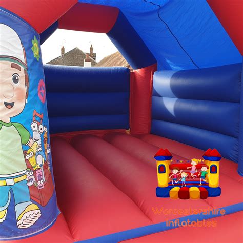 Themed Bouncy Castle Blue And Red Worcestershire Inflatables