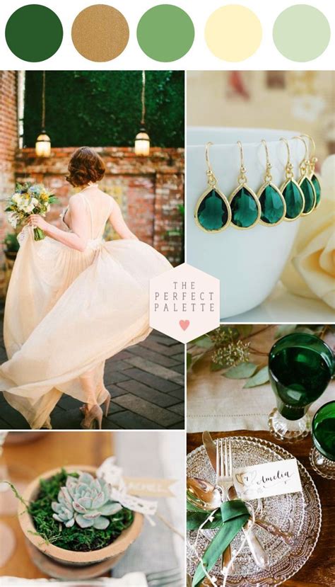 Green And Gold Wedding Colors Abc Wedding