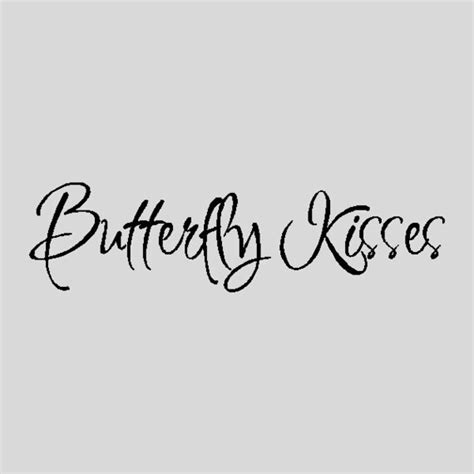 Butterfly Kissesnursery Wall Quotes Words Sayings Removable