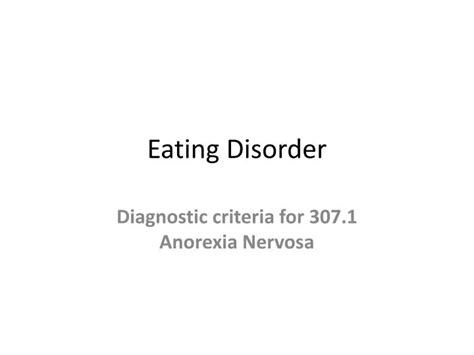 ppt eating disorder powerpoint presentation free download id 1960936
