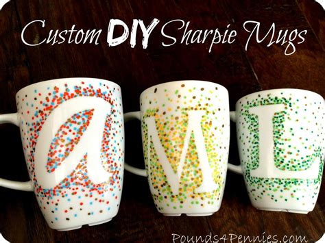 how to make custom sharpie mugs using a simple design