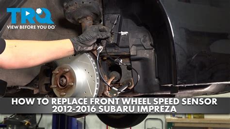 How To Replace Front Wheel Speed Sensors Subaru Impreza YouTube