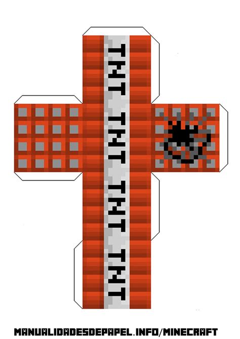 Papercraft Printable Minecraft Tnt Images And Photos Finder