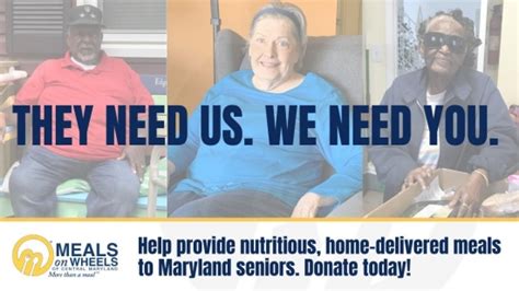 Support Meals On Wheels Of Central Maryland Campaign