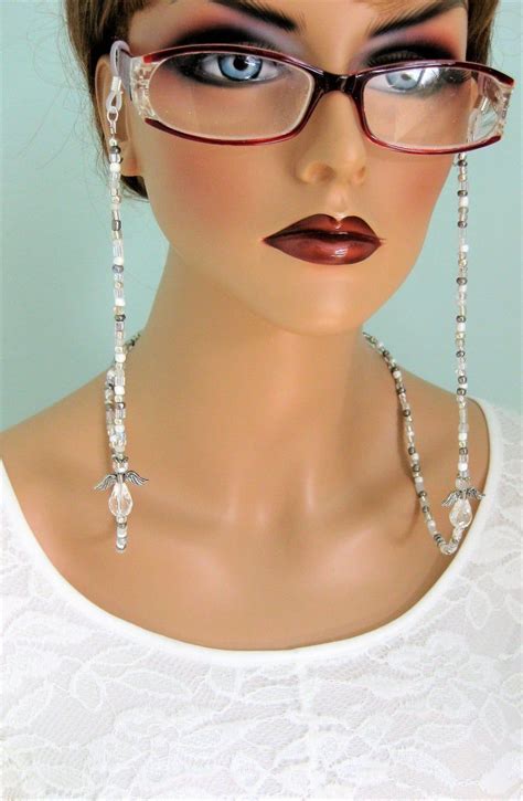 Cadena De Gafas De Plata Soporte Para Gafas Collar De Gafas Etsy Silver Jewelry Silver