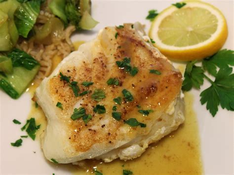 A Feast For The Eyes Chilean Sea Bass With A Pineapple Dijon Pan Sauce