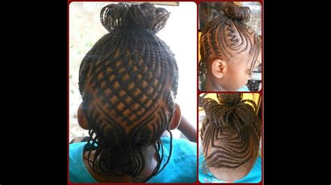 Cute Braided Hairstyle For Kids Youtube