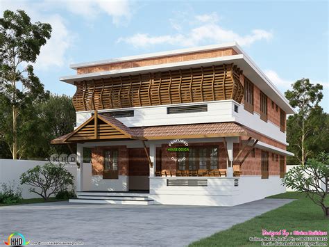 2578 Sq Ft 4 Bedroom Traditional Flat Roof And Sloping Roof Home