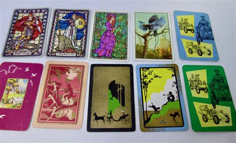 Ten Vintage Swap Cards Vintage Playing Cards Group D Etsy Vintage