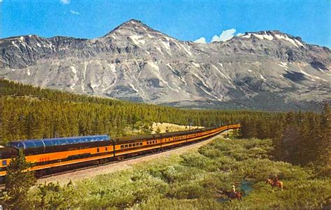 Postcard Gems Great Northern Empire Builder In The Rockies