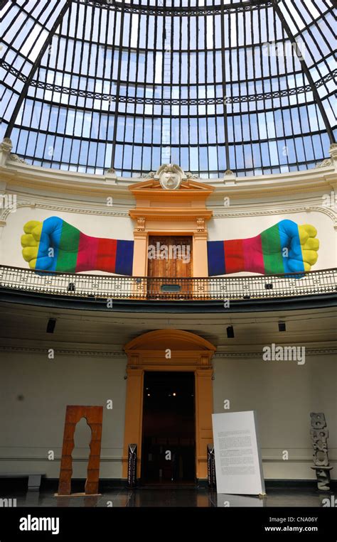 Chile Santiago De Chile Museum Of Fine Arts Colored Fists Inside The