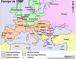 Historical Map Of Europe In 1900 Europe Map Map Political Map ...