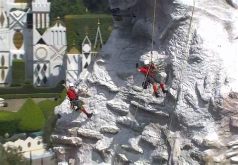 awesome video of the matterhorn climbers at disneyland did you know there is a basketball court