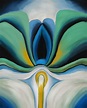 Digital Painting - Georgia O'Keeffe Blue Flower on Behance