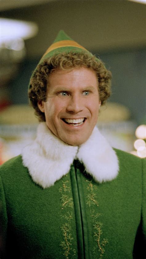 Will Ferrell As Buddy In The 2003 Film Elf Christmas Wallpaper