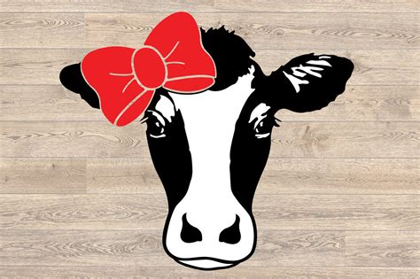 Dairy Cow Svg Cow Svg Farm Svg Svg Rodeo Svg Cow With Bow Svg Popular