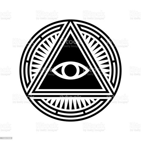 New World Order Symbol With Allseeing Eye Of Providence Novus Ordo