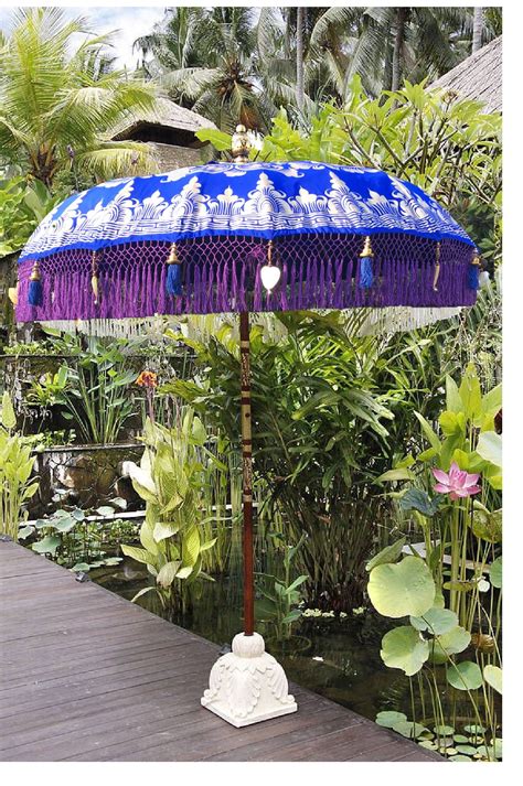 Blue Bali Umbrella Garden Parasols Garden Umbrella Luxury Garden