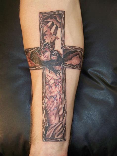 Cross tattoo represents different things to people. 27 best Forearm Cross Tattoo Designs images on Pinterest ...