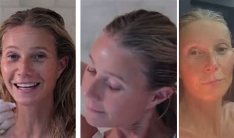 Gwyneth Paltrow 49 Strips Off For Nude Shower Video To Promote