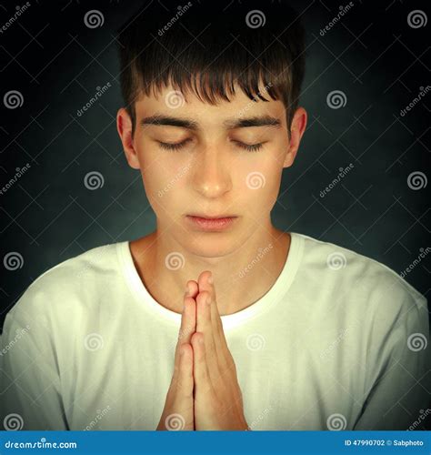 Teenager Praying Stock Photo Image Of Male Adult Palm 47990702